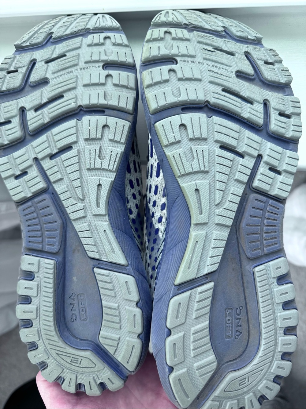Brooks Glycerin GTS 19 Running Shoes Gray Blue Men's Size 11 - Picture 10 of 12